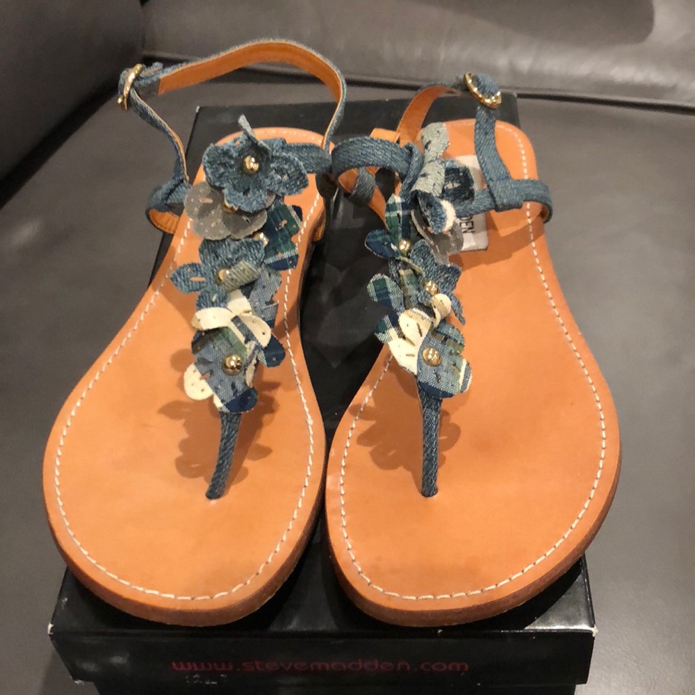 Denim flats
